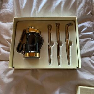 Elegant Gold and Black Golf Pen and Pencil set. Things Remembered 2003.